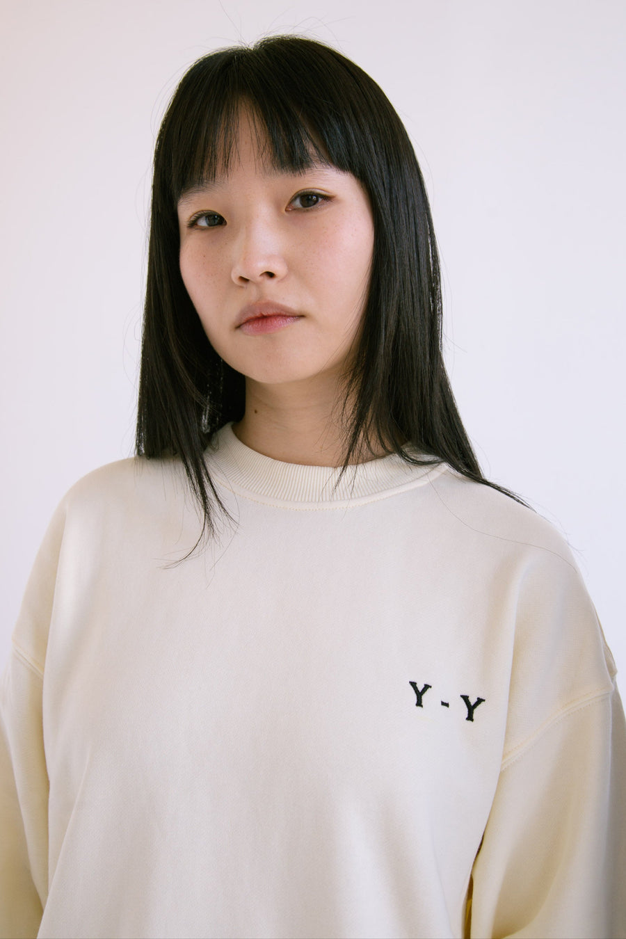 Pullover Sweatshirt with Bows in Cream