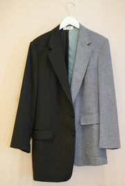 Half & Half Blazer with Chain