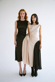 Waist Cut-Out Dress in Black