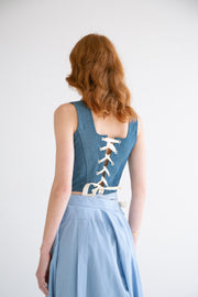Denim Corset Top