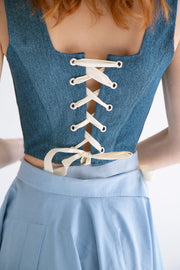 Denim Corset Top