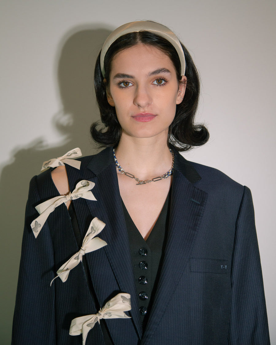 Diagonal Cut-Out Blazer