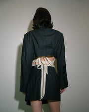 Wrap Crop Blazer Set